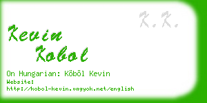 kevin kobol business card